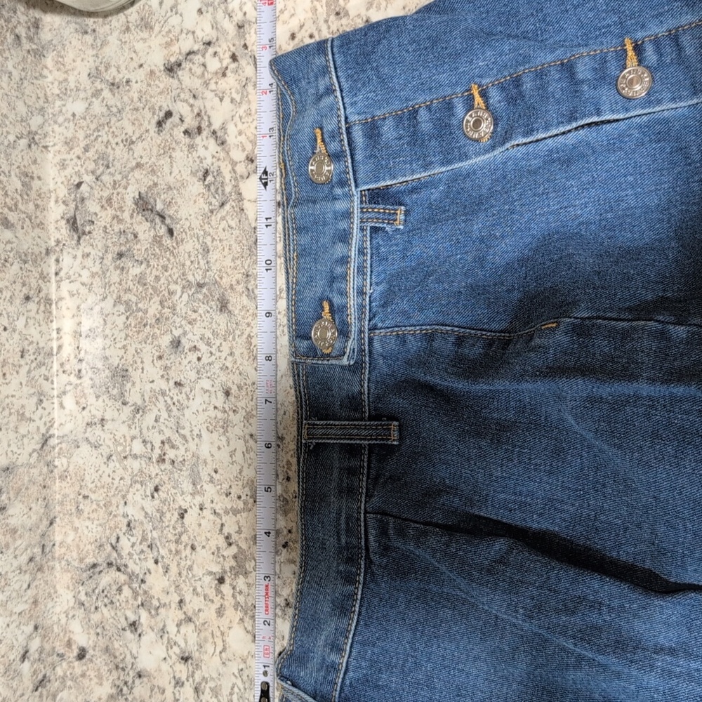 Denim Button-Front Midi Skirt - Blue - Picture 7 of 7